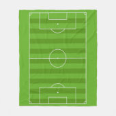 色を表示する – サッカー フリースブランケット (正面)