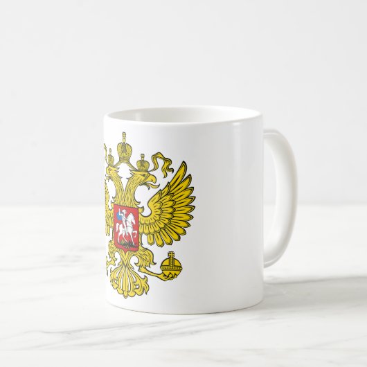 色を表示する – ロシア コーヒーマグカップ (正面右)