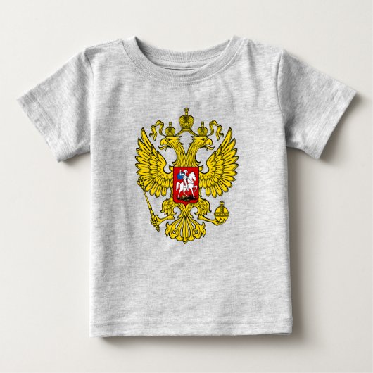色を表示する – ロシア ベビーTシャツ (正面)