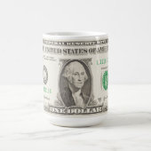 色を表示する – 米ドル コーヒーマグカップ (中央)