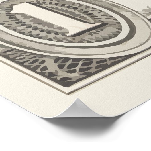 色を表示する – 米ドル ポスター (角)