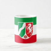 色を表示する – Nordlhein-Westfalen コーヒーマグカップ (中央)
