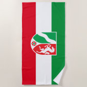 色を表示する – Nordlhein-Westfalen ビーチタオル (正面)