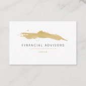 色を選択し、スプラッシ絵を描ュを金ゴールド 名刺 (正面)