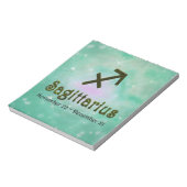 色を選択射手座〔占星術の〕十二宮図占星術の記号 ノートパッド (回転)