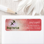 色を選択射手座〔占星術の〕十二宮図占星術の記号 ラベル (インサイチュ)