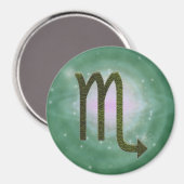色を選択蠍座〔占星術の〕十二宮図占星術の記号 マグネット (正面/裏面)