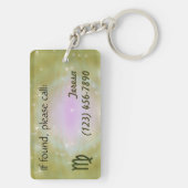 色を選択《星座》乙女座〔占星術の〕十二宮図占星術の記号 キーホルダー (裏面)