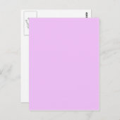 色を除いて何も着ていない – ライトピンク ポストカード (正面/裏面)