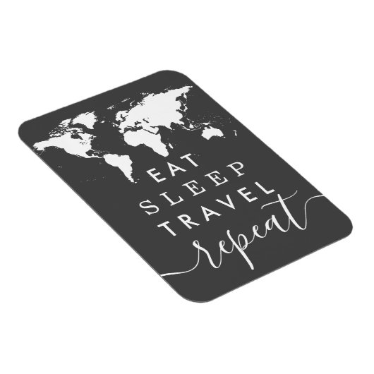 色を食べます睡眠の繰り返し旅行引用文を選んで下さい マグネット (右側)