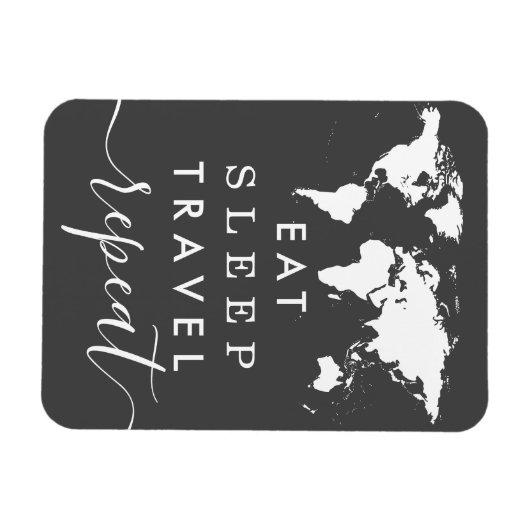 色を食べます睡眠の繰り返し旅行引用文を選んで下さい マグネット (横)