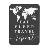 色を食べます睡眠の繰り返し旅行引用文を選んで下さい マグネット (縦)