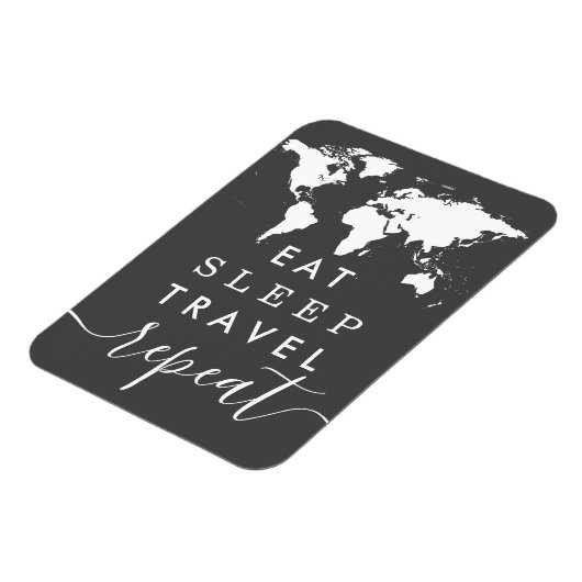 色を食べます睡眠の繰り返し旅行引用文を選んで下さい マグネット (左側)