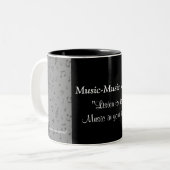 色をMusicNoteMugカスタマイズ ツートーンマグカップ (正面左)