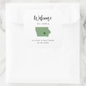 色アイオワの結婚歓迎バッグまたはボックス スクエアシール (バッグ)