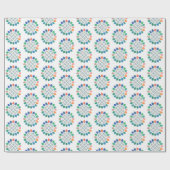 色アートひまわり ラッピングペーパー (フラット)