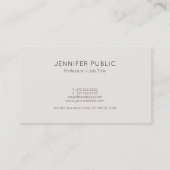 色エレガントクリエイティブデザインプロフェッショナルトレンディー 名刺 (裏面)