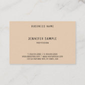 色エレガントテンプレートカスタムプロフェッショナルモダン 名刺 (裏面)