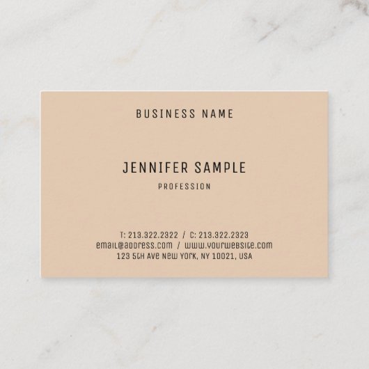 色エレガントテンプレートカスタムプロフェッショナルモダン 名刺