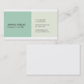 色エレガントプロフェッショナルクリエイティブモダン 名刺 (正面/裏面)