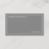 色エレガントプロフェッショナルスタイリッシュデザインモダン 名刺 (正面)