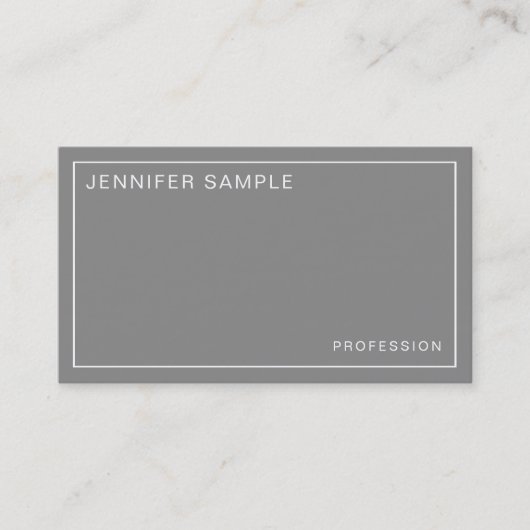 色エレガントプロフェッショナルスタイリッシュデザインモダン 名刺 (正面)