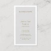 色エレガント手書きモノグラムテンプレート 名刺 (裏面)