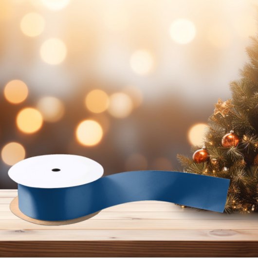 色エレガント-クラシック青 サテンリボン