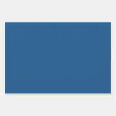 色エレガント-クラシック青 ラッピングペーパーシート (正面2)