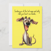 色カスタムと文字、🐶🤪ウィッ熱狂するペット シーズンカード (正面)