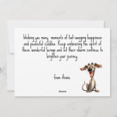 色カスタムと文字、🐶🤪ウィッ熱狂するペット シーズンカード (裏面)