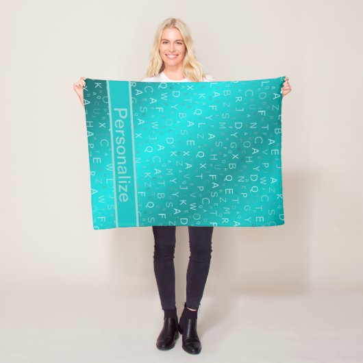 色カスタムの光沢のあるフリースブランケット文字 フリースブランケット (インサイチュ)