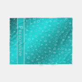 色カスタムの光沢のあるフリースブランケット文字 フリースブランケット (正面(横))