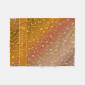 色カスタムの光沢のあるフリースブランケット文字 フリースブランケット (正面(横))