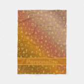 色カスタムの光沢のあるフリースブランケット文字 フリースブランケット (正面)