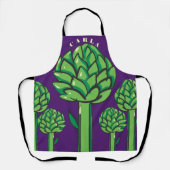 色カスタムアーチチョパーソナライズされたークグルメ料理 エプロン (正面)