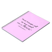 色カスタム小さいが激しいシェイクスピア引用文 ノートブック (左側)