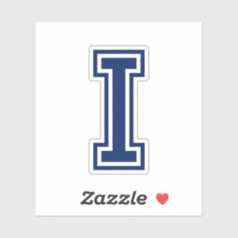 色カスタム文字Iスポーティ大学フォントアルファベット シール