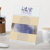 色カスタム美容師サロンサービス価格表 台座サイン (インサイチュ)