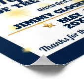 色カスタム金ゴールドは月の従業員をスター ポスター (角)