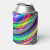 色カッコいい抽象芸術ボトルクール 缶クーラー (缶裏面)