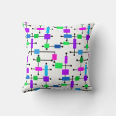 色カッコいい格子 クッション (裏面)