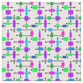 色カッコいい格子 ファブリック (クローズアップ)