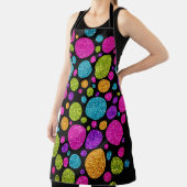 色カラフルのキラキラ色ドット エプロン (インサイチュ)