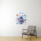 色カラフルの宇宙飛行士とはっきりした宇宙飛行士 タペストリー (インサイチュ)