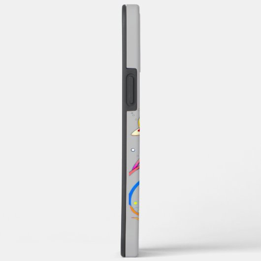 色カラフルの宇宙飛行士とはっきりした宇宙飛行士 Case-Mate iPhoneケース (裏面 / 右)