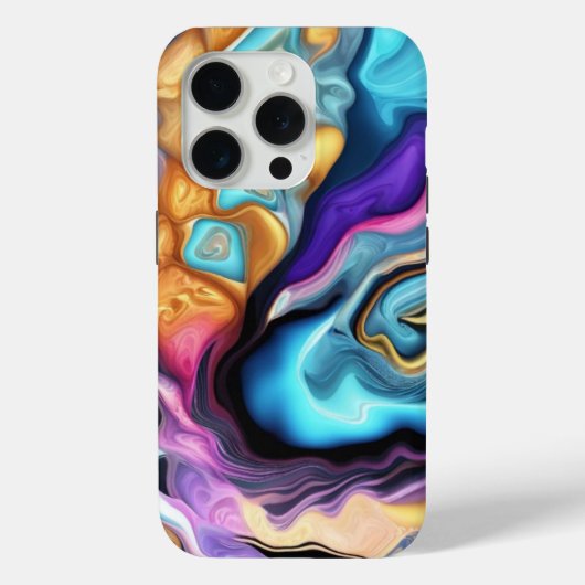 色カラフルの混合 Case-Mate iPhoneケース (裏面)