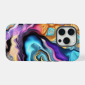 色カラフルの混合 iPhoneケース (裏面横)