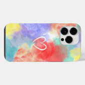 色カラフルはね iPhoneケース (裏面横)