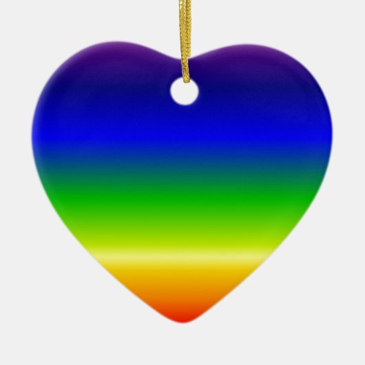 色カラフルデザカスタマイズイ セラミックオーナメント (正面)